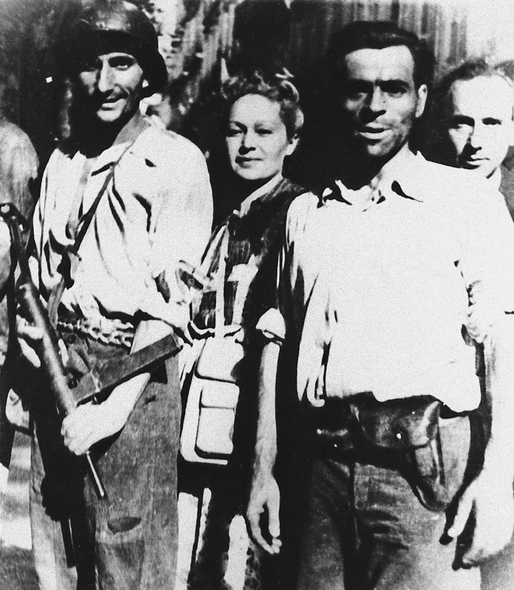 Bela Levine et 3 résistants du M.O.I.