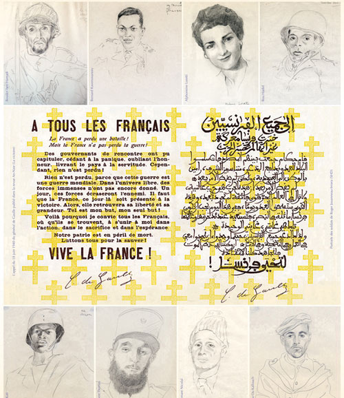 Affiche exposition Visages de la Libération